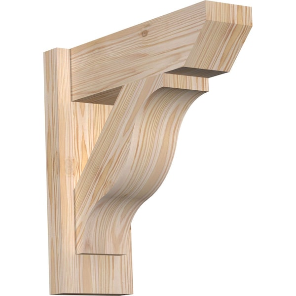 Ekena Millwork Funston Slat Smooth Outlooker, Douglas Fir, 5 1/2"W x 16"D x 16"H OUT06X16X16FST06SDF - main